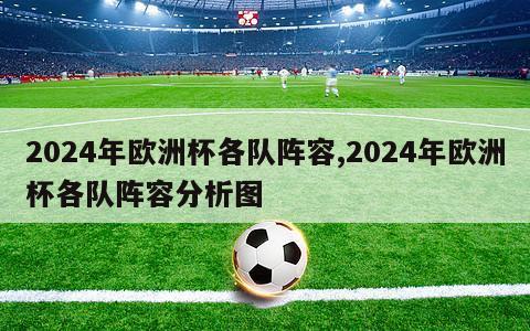 2024年欧洲杯各队阵容,2024年欧洲杯各队阵容分析图